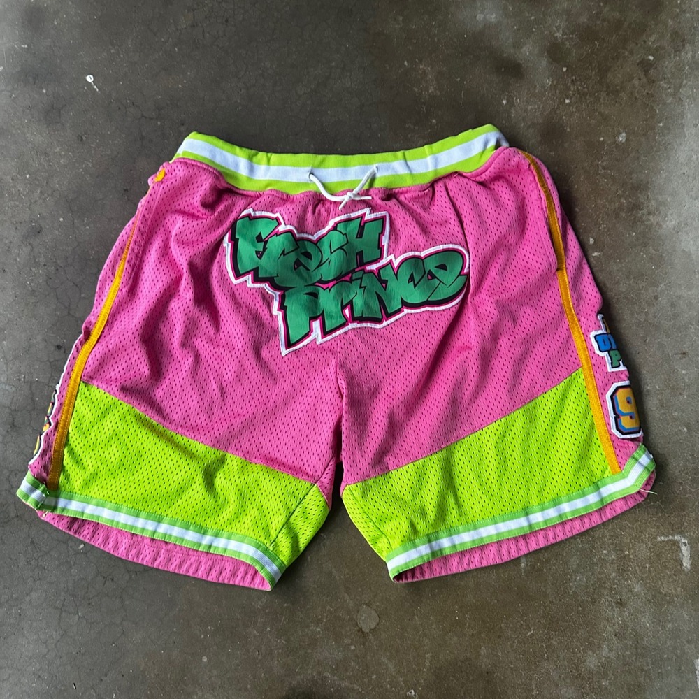 Headgear Classics Shorts Men XL Pink Excellent Fresh Prince Bel-Air 90s Mesh